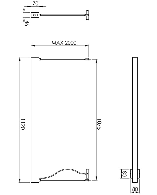 Lampada a Sospensione Next in Metallo e Policarbonato Nero, LED 45W 5460lm 3000K, Regolabile in Altezza fino a 2000mm, IP20 Classe 1