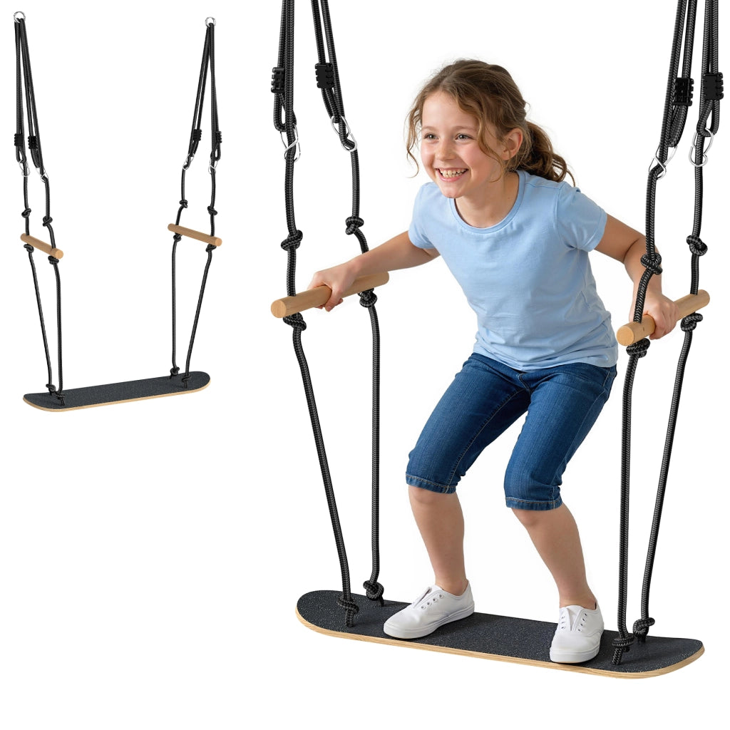 Altalena per Bambini Skateboard ¨C Zephmum ¨C Nero
