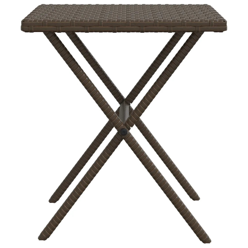 Lettini Prendisole 2 pz | Sdraio da giardino | Lettino da sole con Tavolino Marrone in Polyrattan