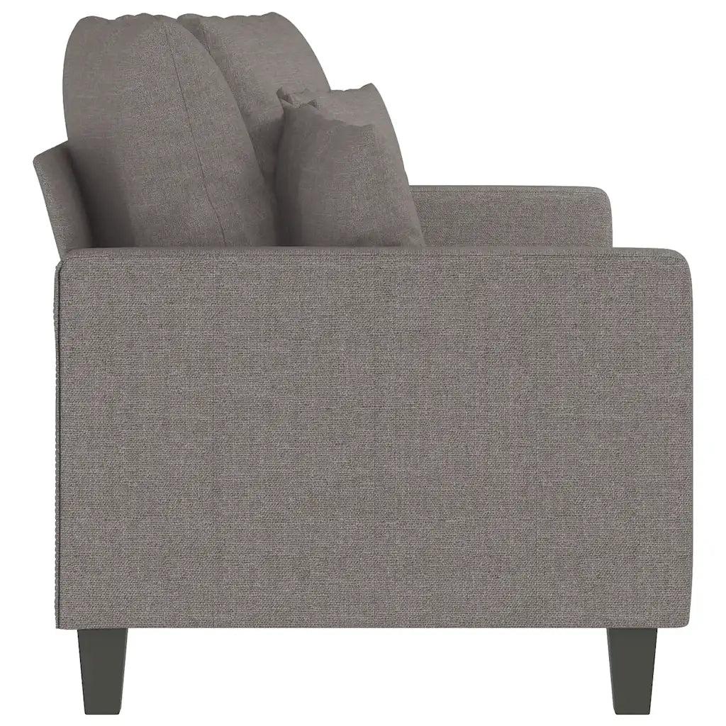 Divano a 2 Posti-Sofa 2 Posti Tortora 140 cm in Tessuto 357756