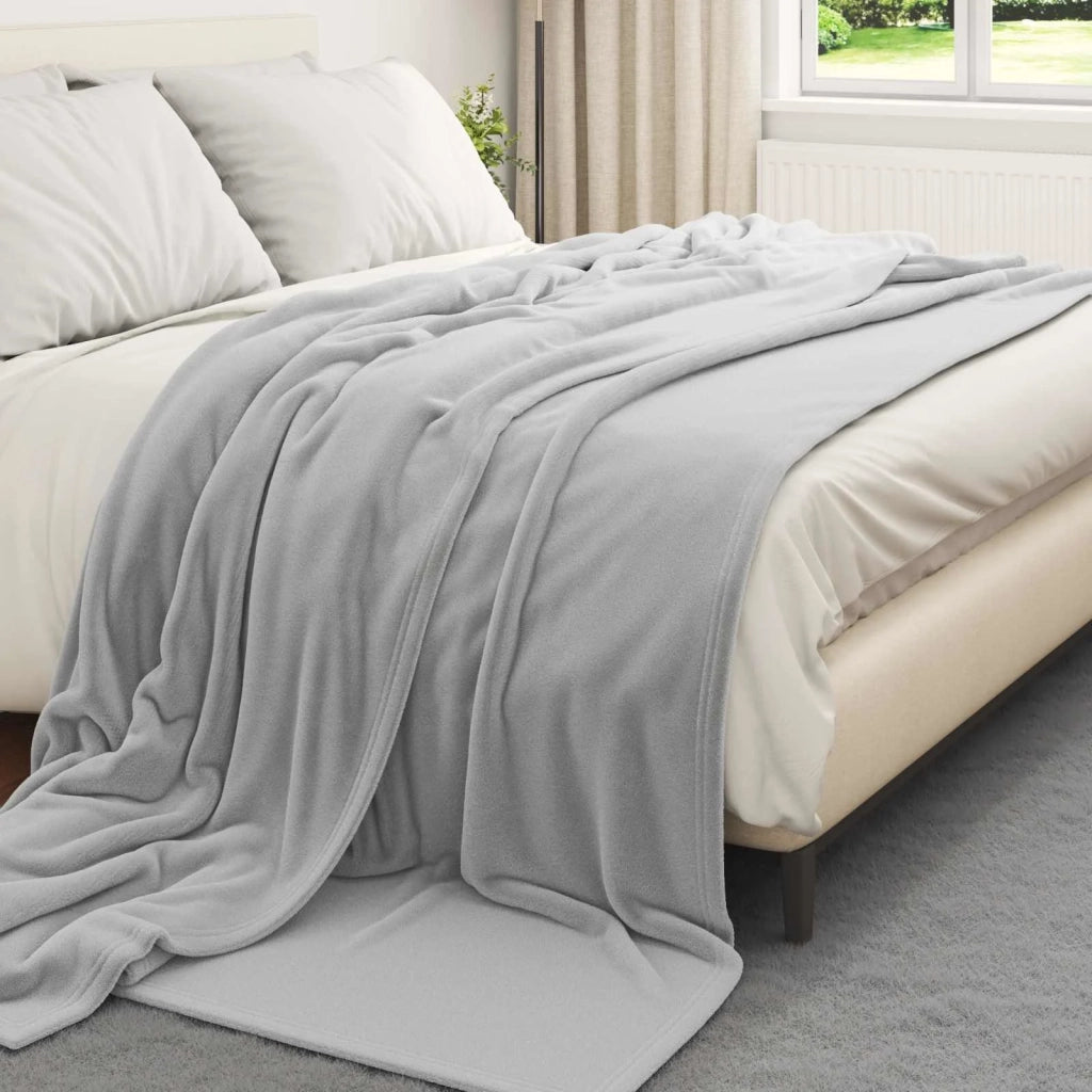 Coperta Grigio 220 x 240 cm Panno 42016771