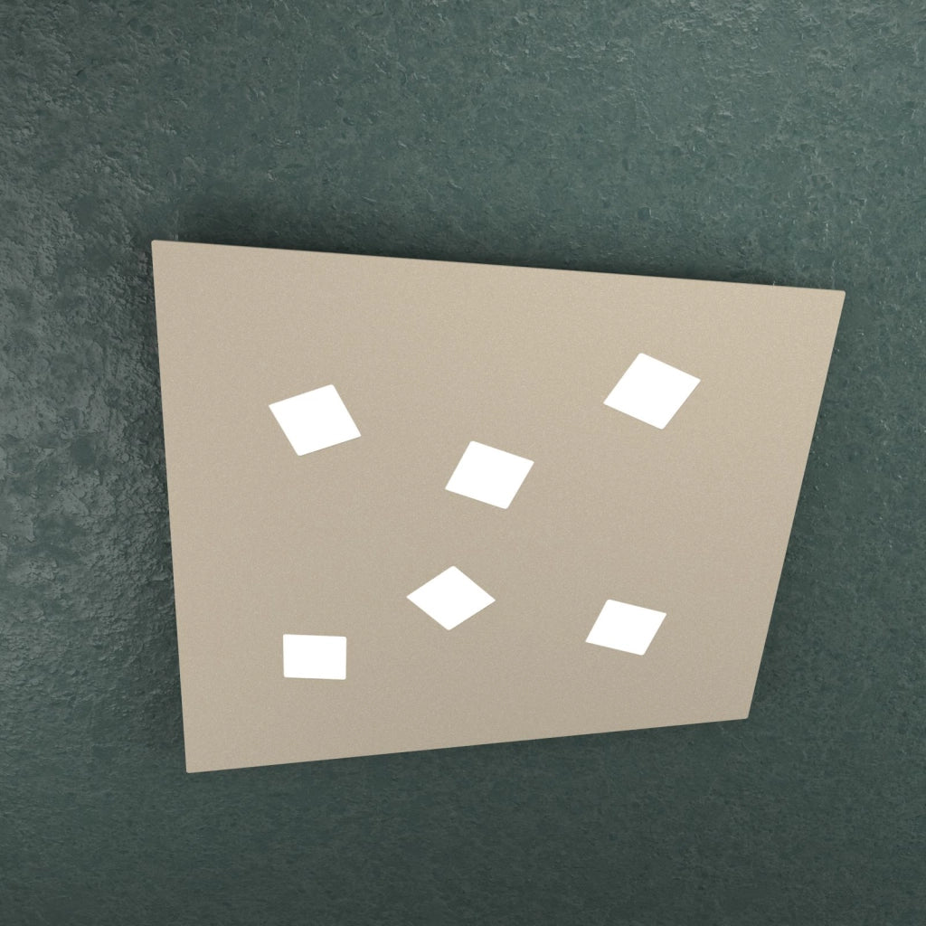 NOTE APPLIQUE-PLAFONIERA 6 LUCI SABBIA 1140-6-SA