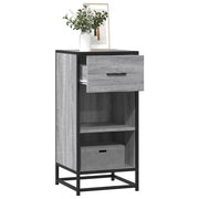 Credenza-Buffet-Armadio da cucina Grigio Sonoma 35,5x35x76 cm in Truciolato e Metallo 318808