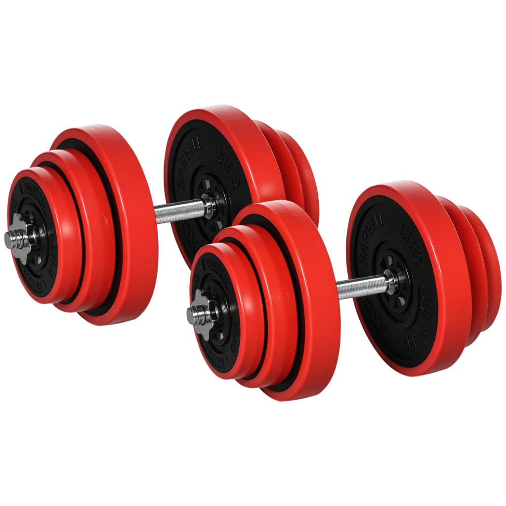 Set Manubri Palestra ¨C Minimal ¨C Rossa 45x26x26 cm