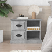 Comodino-Tavolino da notte Grigio Cemento 60x35,5x45 cm