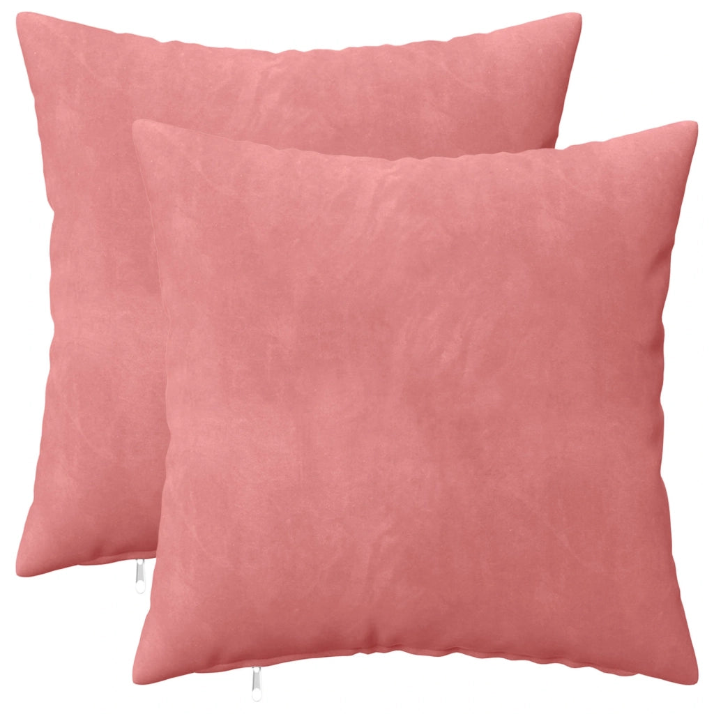 Cuscino con cuscino HEERLEN 2 pz Rosa Velluto 923513