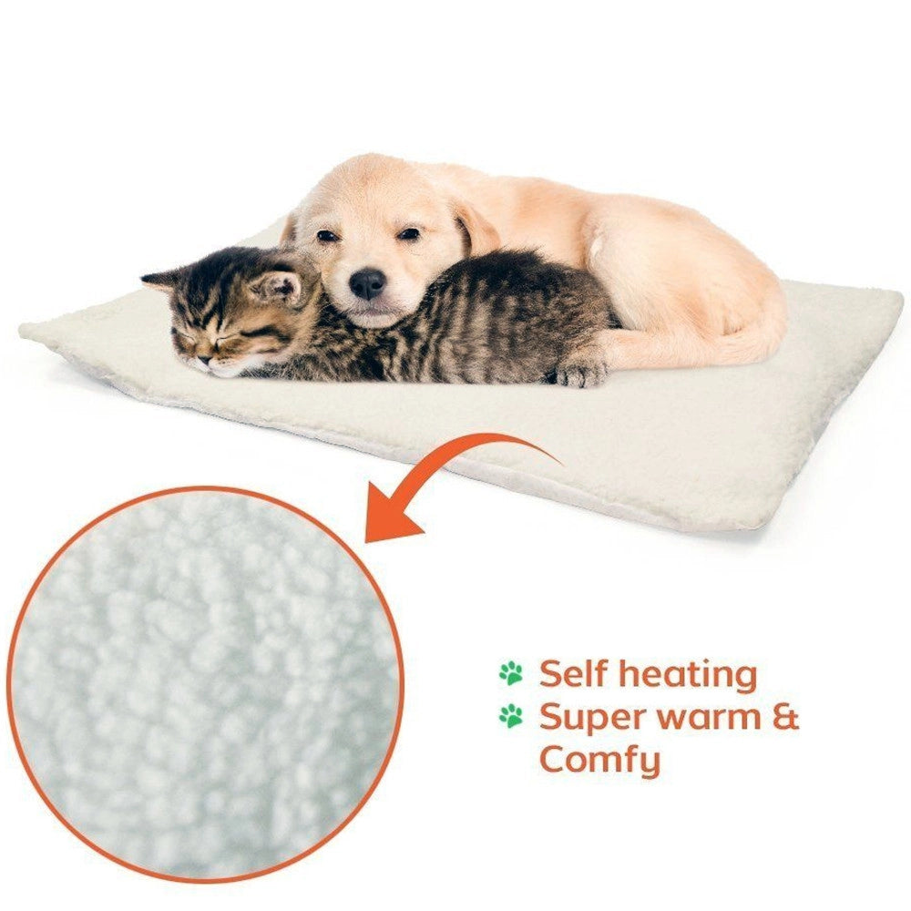 Trade Shop - Cuscino Letto Tappeto Auto Riscaldamento Termico Snooze Pad Cane Gatti Self -