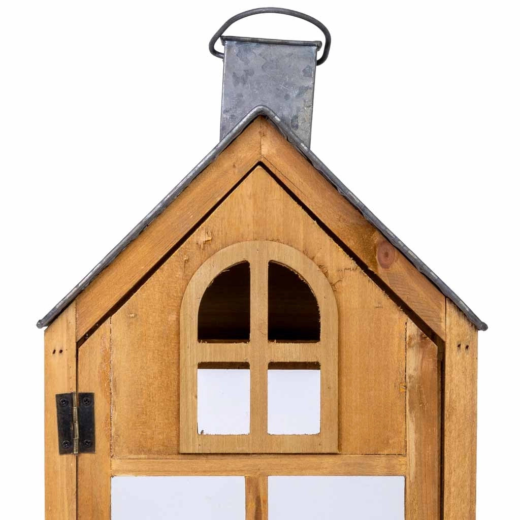 Lanterna in legno 25x15x53h cm