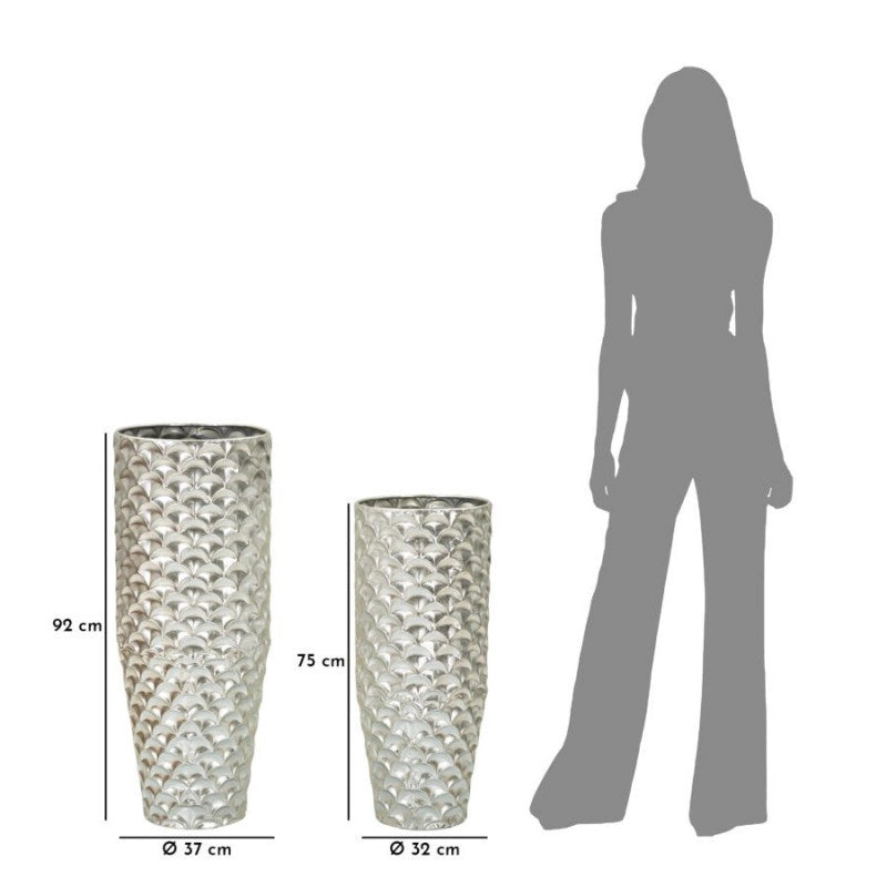 Porta Vasi Coppia Silvy cm ø 37x92x-32x75