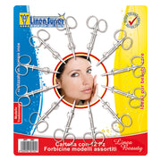CARTELLA FORBICI MANICURE cf. 12 pz  - DE LUCA