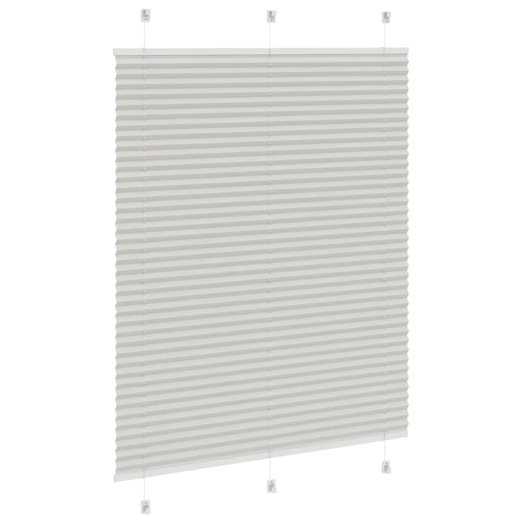 Tenda Plissettata Grigio Chiaro 105x100 cm Larghezza Tessuto 4015331