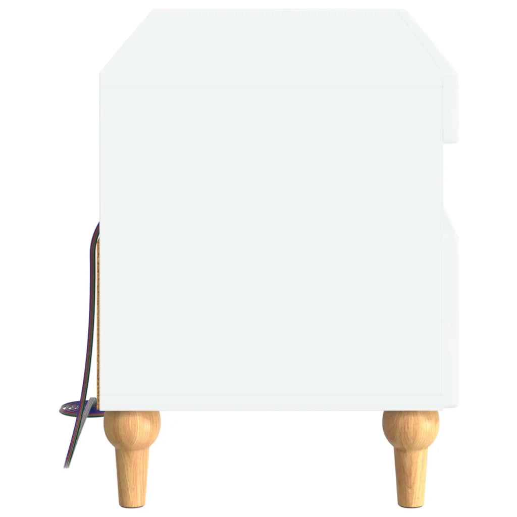 Mobile TV LED Bianco Lucido Legno ingegnerizzato 896339