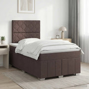 Letto box spring con materasso Marrone Scuro 120 x 190 cm 3454102