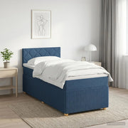 Letto box spring con materasso Blu 80 x 200 cm Tessuto 3451348