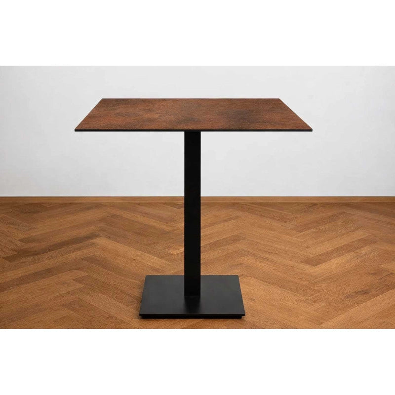 Top Tavolo Hpl Corten Quadro Cm 79x79x1