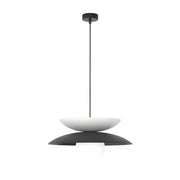 Lampada a sospensione Japandi NAGOYA nera bianca 1xG9 Emibig
