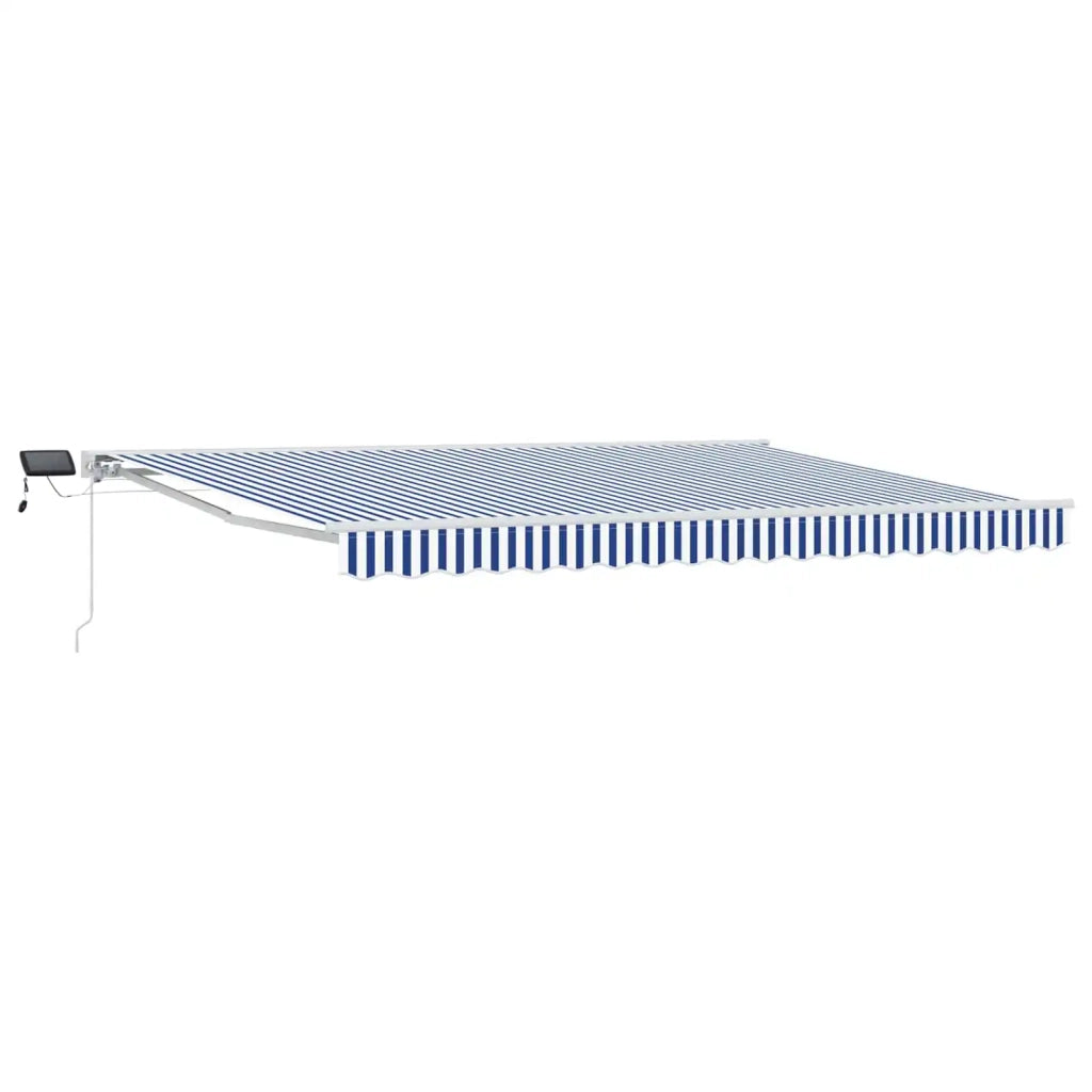 Cornice per Tenda Manuale con LED Blu e Bianco 5 x 3 m 3420686