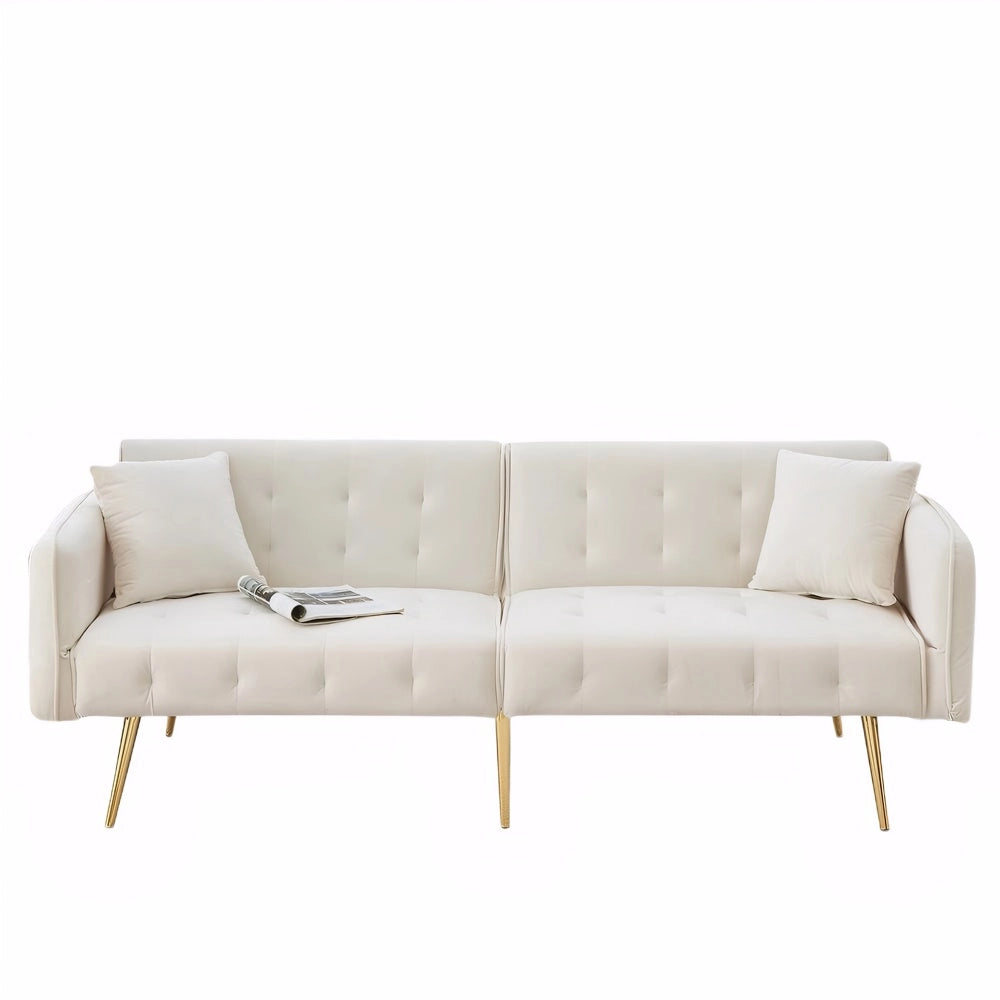Divano letto 2 posti - Xylo - Regolabile in velluto 180x190 cm