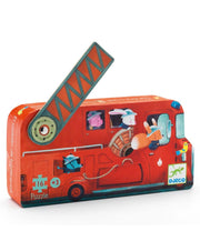 Puzzle Il camion dei pompieri 16 pezzi,Djeco,Eta 3+