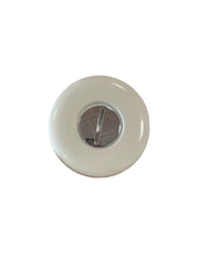 Tappo ottone bianco con vite e rosone, da 1/2