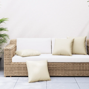 Cuscini per Divano 4 pz Crema 60x60 cm in Tessuto 360405