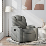 Poltrona reclinabile in tessuto grigio scuro 3205509