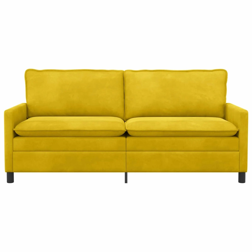 Divano Giallo 196 x 81 x 87,5 cm Velluto 42028887