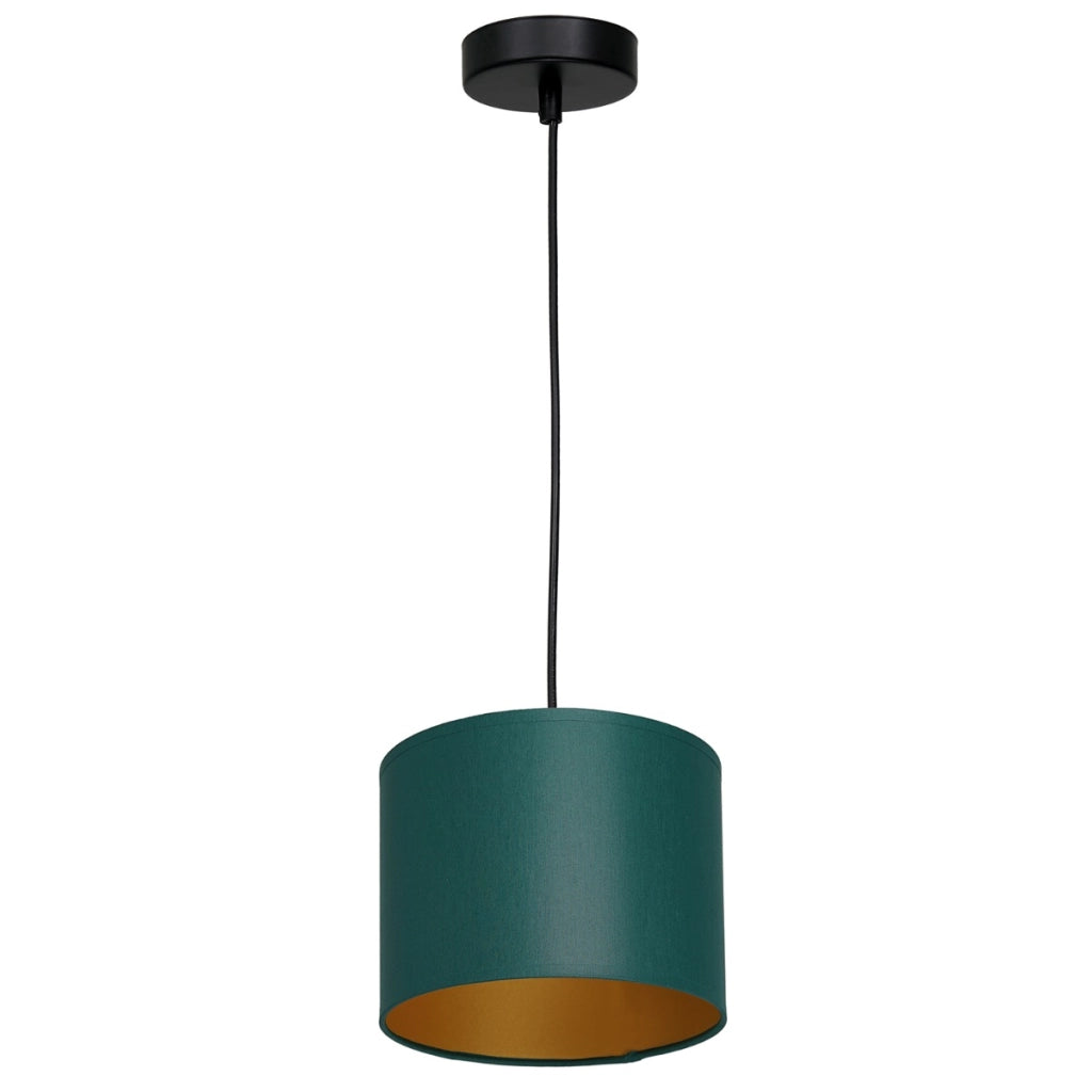 Lampada sospensione Arden verde oro Ø18 E27 Luminex