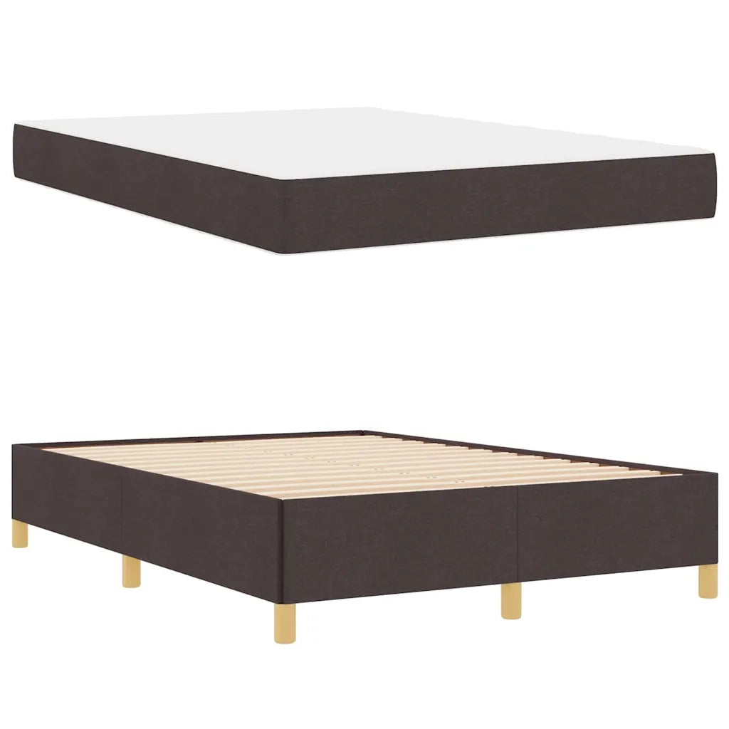 Struttura del letto Marrone Scuro 160 x 200 cm Tessuto 3398951