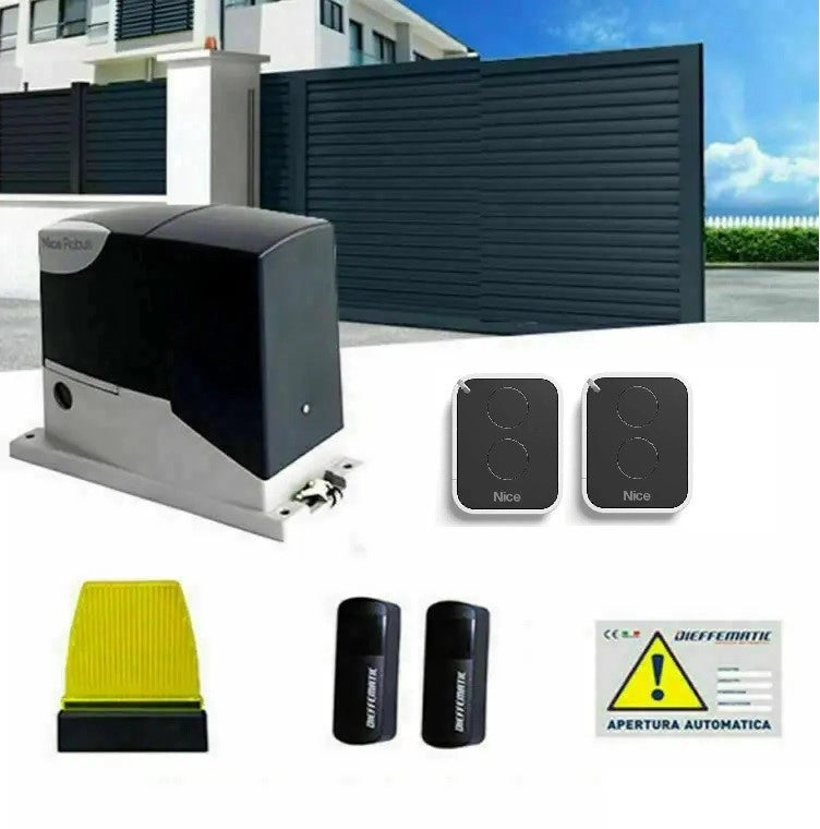 KIT SET 400KG 24V ENCODER AUTOMAZIONE CANCELLO SCORREVOLE APRICANCELLO RD400 DFM