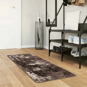 Runner Tappeto MARSA Nero 50 x 150 cm Poliestere e PVC 42023367