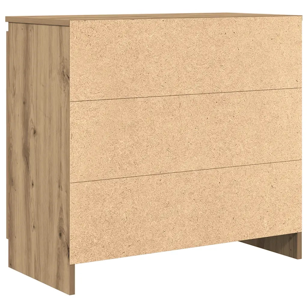 Credenza | Madia | Buffet da pranzo | Armadio da pranzo con Cassetto Rovere Artigianale 71x35x65 cm Truciolato