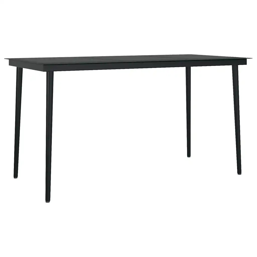 Set da Pranzo da Giardino con Cuscini 5 pz Polyrattan Vetro 3334501