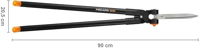 FORBICE TAGLIASIEPI E TAGLIAERBA POWERLEVER  lunghezza mm.899 (113710)    FISKARS