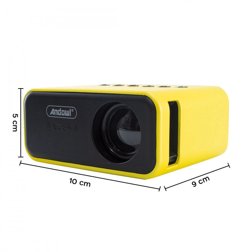Trade Shop - Proiettore Portatile Mini Ultra Hd Con Telecomando Compatibile Con Android E Ios -