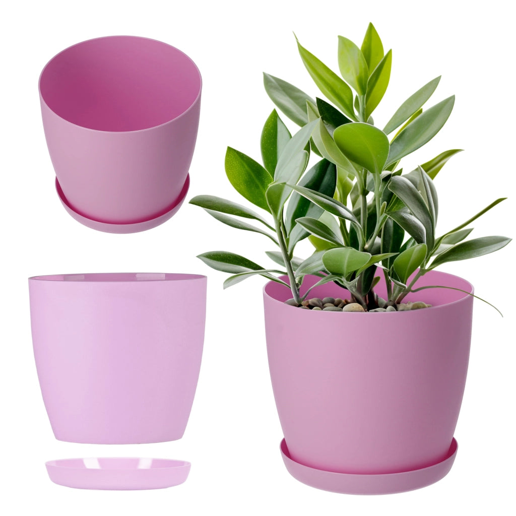 Copertura per vaso da fiori KADAX con supporto, rosa, per soggiorno, 20 cm