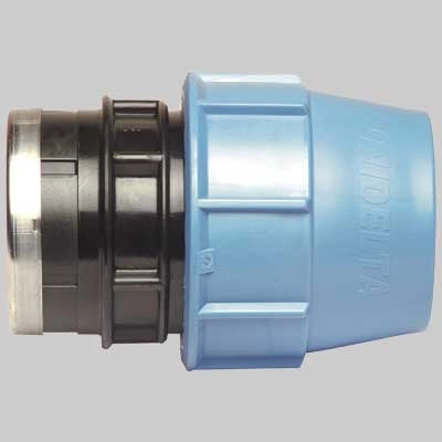 RACCORDO DIRITTO FEMMINA PLASTICA  75 x 21/2     UNIDELTA
