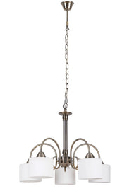 Lampadario classico Edith 5xE27 ottone antico Rabalux 7276