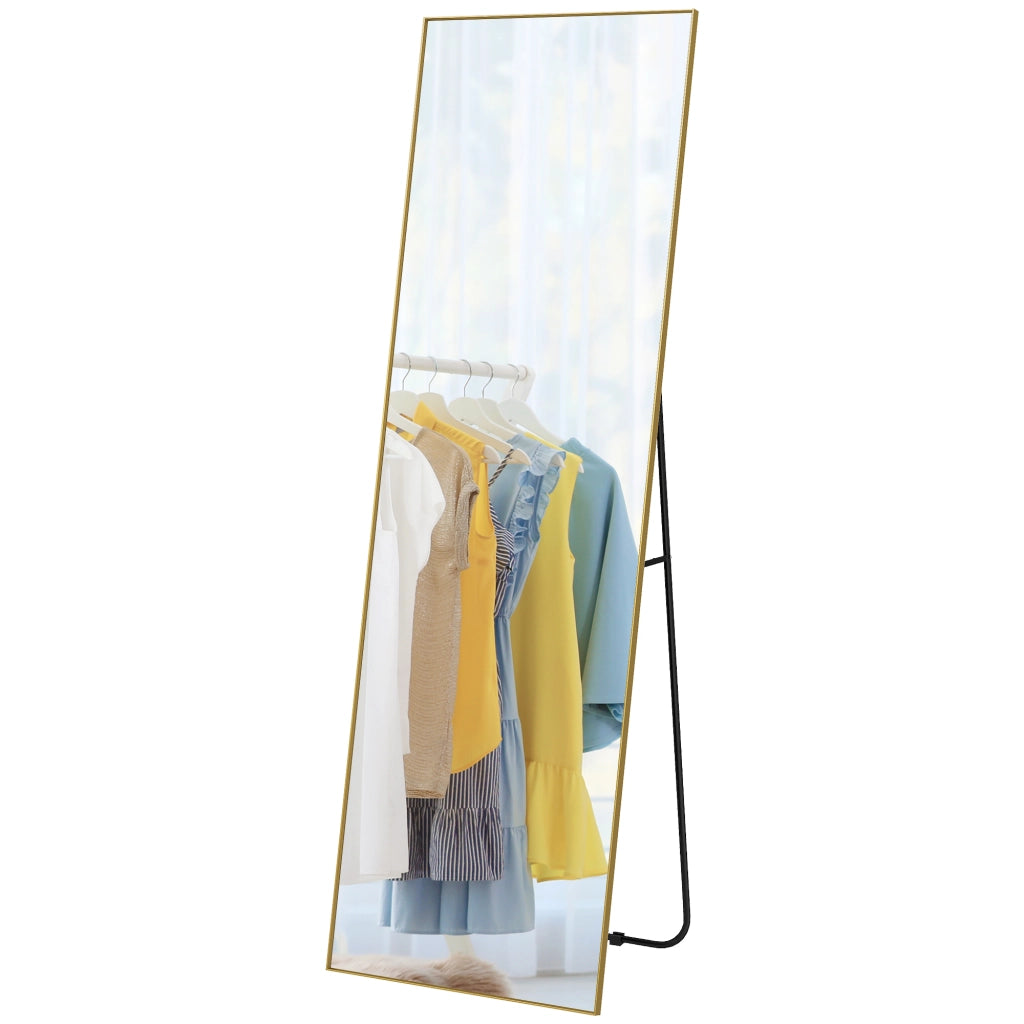 Specchio a Pieno Lunghezza ¨C Minimal ¨C Dorato 50x160 cm