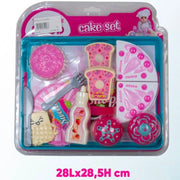 Trade Shop - Cake Set Piccola Pasticceria 12 Pezzi Giocattolo Bambine Compleanno Accessori -