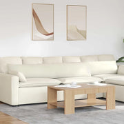 Cuscini da Divano 2 pz-Set di 2 Cuscini per Sofa Crema 200 x 40 cm Tessuto in Cords 358793