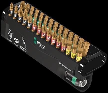 Wera BC 30 Diamond 1 punta per cacciavite 30 pz