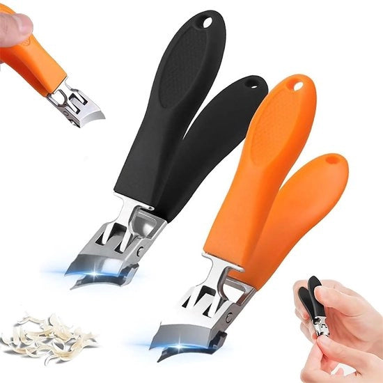 Nagelknippers 2 Stuks - Acciaio Inox di Alta Qualità - Taglio Preciso - Adatti per Dita di Dito - Duraturo - Manico Antiscivolo - Manutenzione delle Unghie