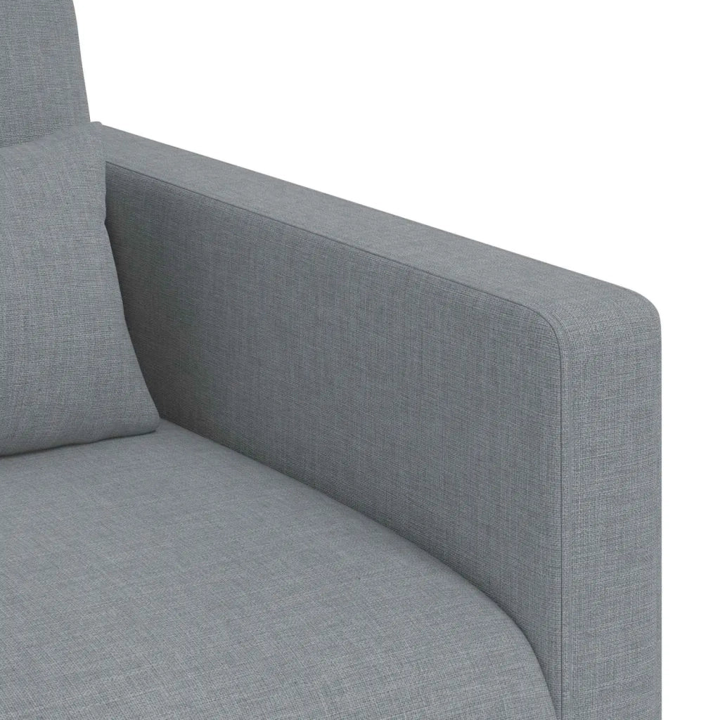 Set di divani 2 pcs Grigio chiaro 158 x 78 x 80 cm Tessuto 3407537