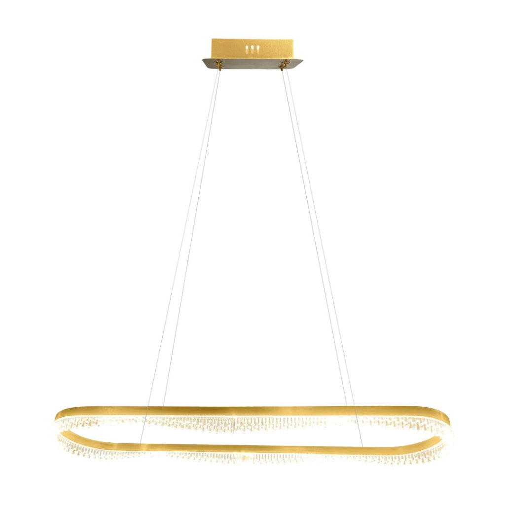 Lampada sospesa PRECIOSA oro LED 45W 4000K Milagro