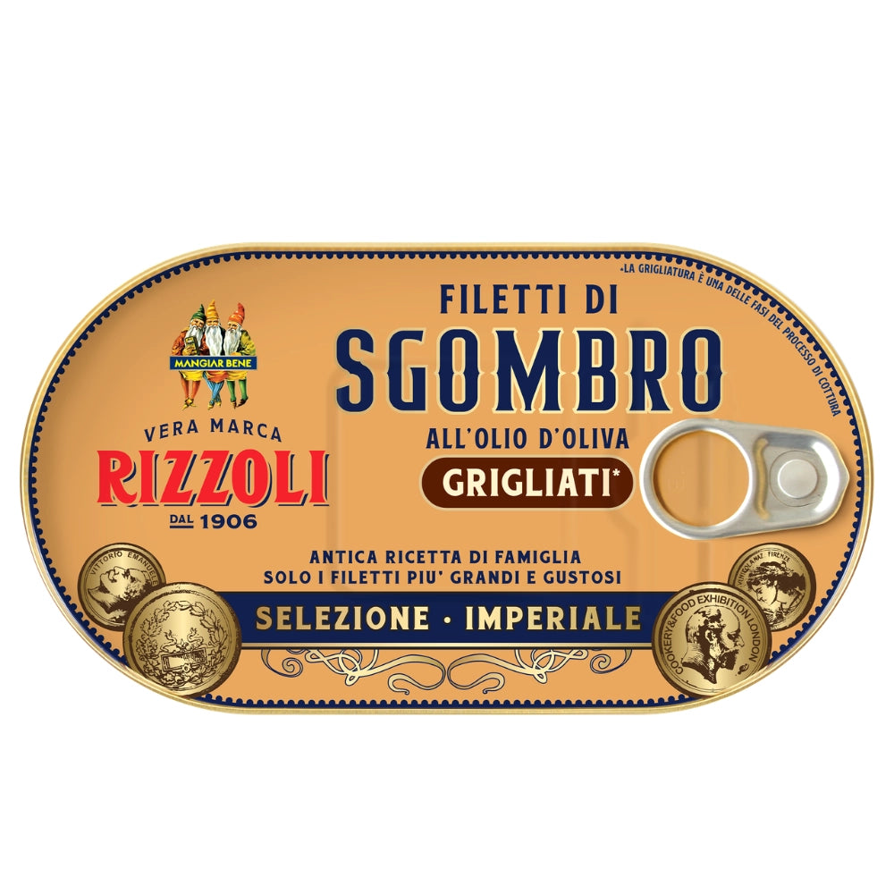 Filetti di sgombro grigliati in olio d oliva rizzoli 160g