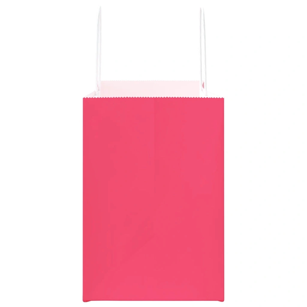 Sacchetti di Carta 250 pz con Manici Rosa 32x17x25 cm 4101677