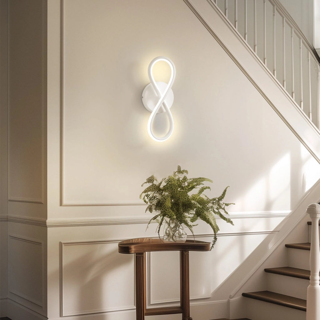 ZMH Moderna lampada da parete a LED da 7W con 8 forme per interni per scale e camera da letto