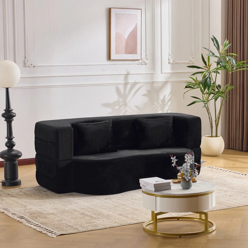 Divano Letto Futon Pieghevole ¨C Xylo ¨C Nero