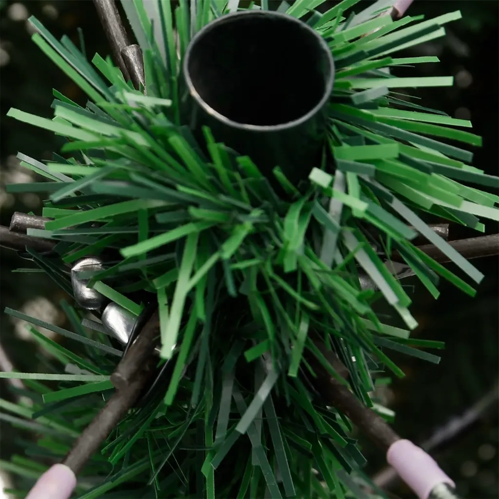 Albero di Natale Artificiale Incernierato con Base Verde 240 cm 356769